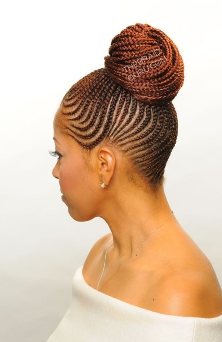 Cornrow Updo 