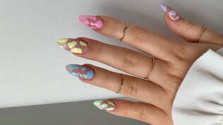 Cow Print Nails