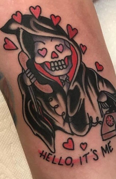 Cute Grim Reaper Tattoo