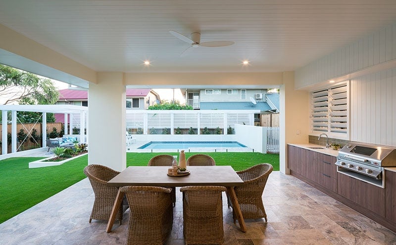 Dining Table Overlooking The Pool