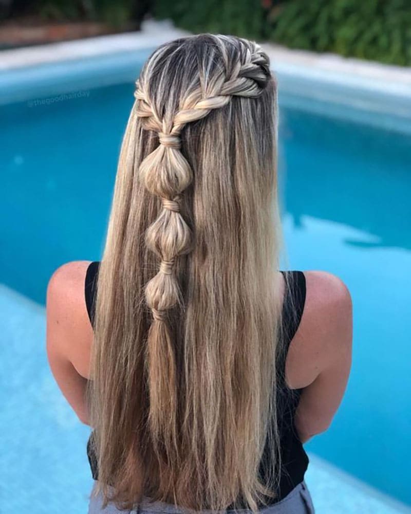 30 Popular Bubble Braid Hairstyles To Try In 2023 The Trend Spotter 