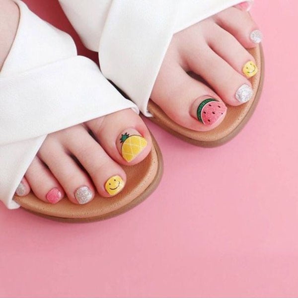 nail designs | Toe nail designs, Pretty toe nails, Summer toe nails