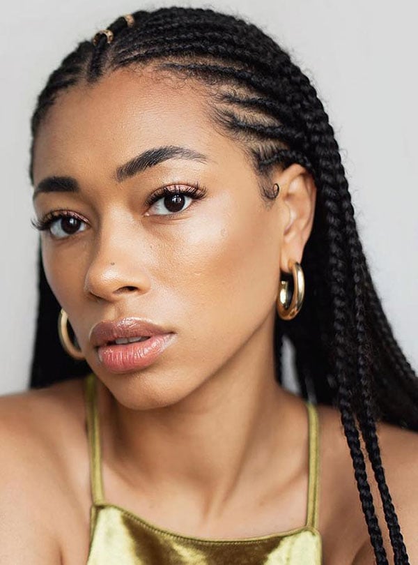 Fulani Braids With Gold Hair Beads