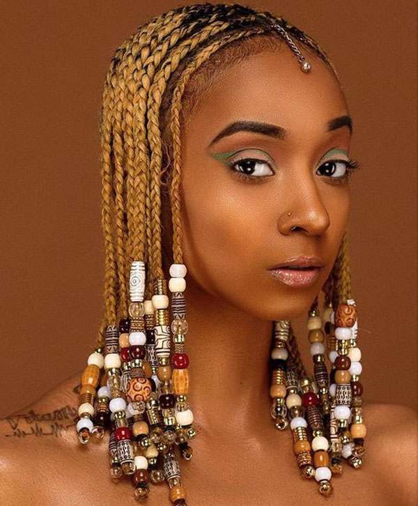 Fulani Braids With Cute Beads