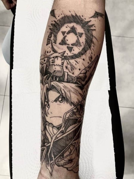 Fullmetal Alchemist Anime Tattoo