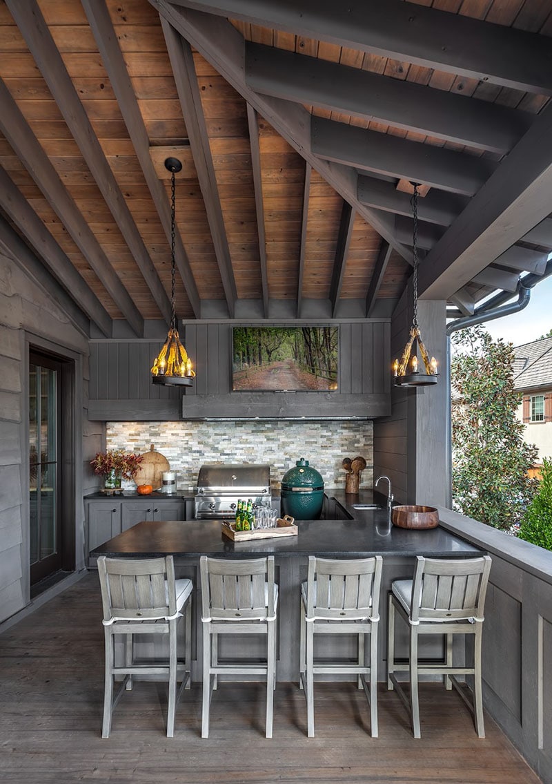 Grey Outdoor Kitchen