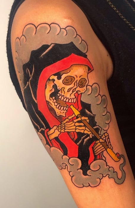 Japanese Grim Reaper Tattoo