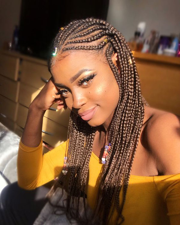 Light Brown Fulani Braids