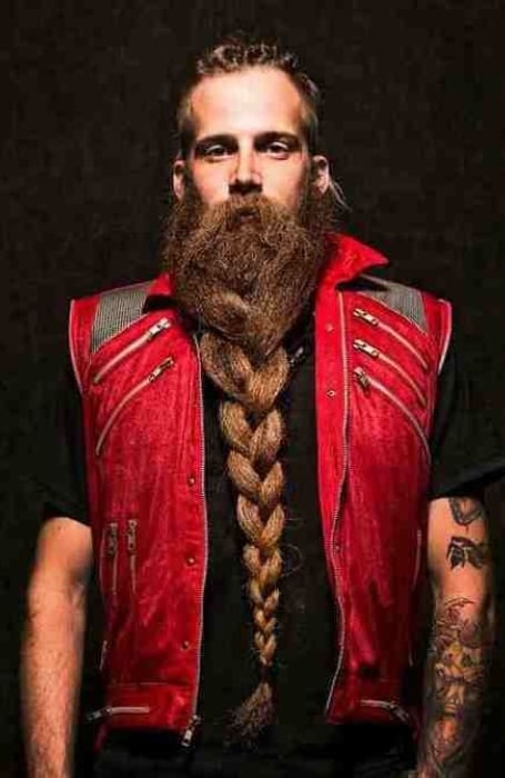 Long Braided Viking Beard