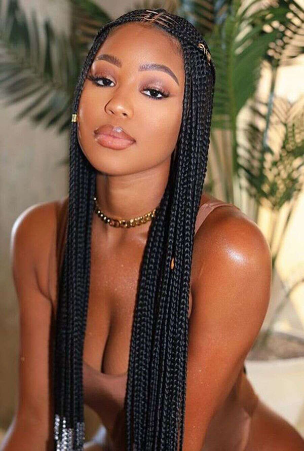 Long Fulani Braids