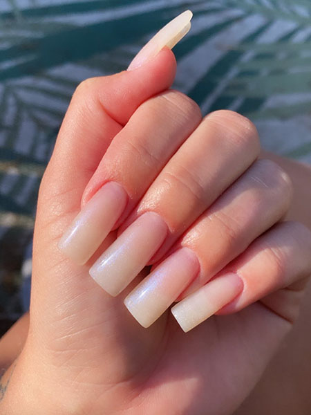 Long Natural Look Duck Nails