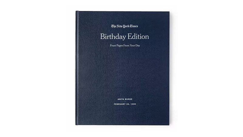 New York Times Custom Birthday Book