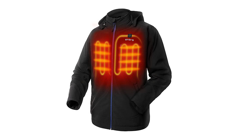 Ororo Men's Soft Shell Heated Jacket