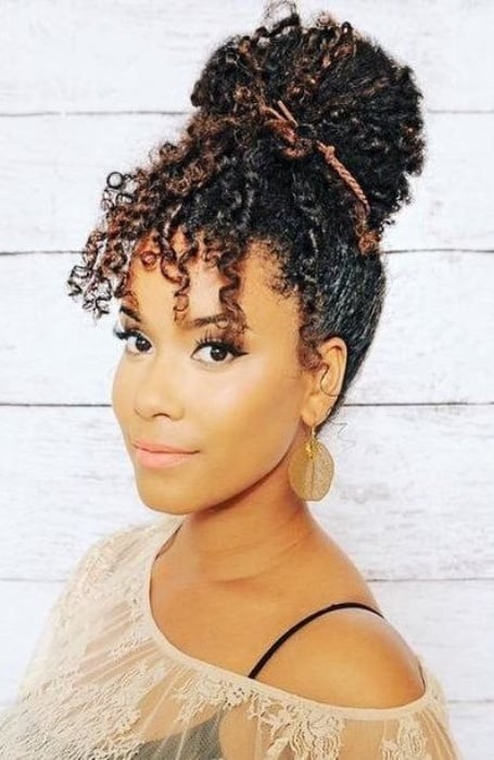 Quick Natural Hair Updo1