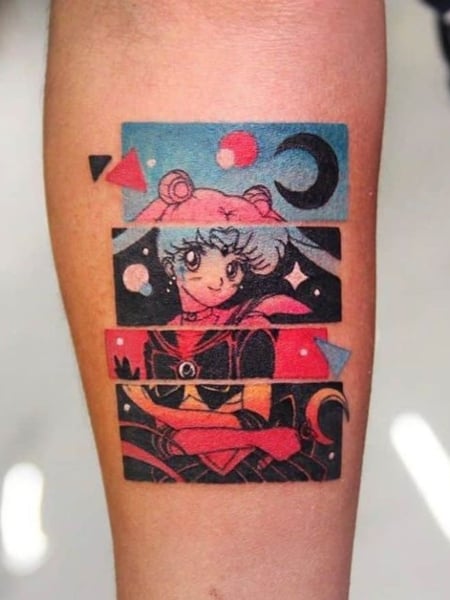 Sailor Moon Anime Tattoo