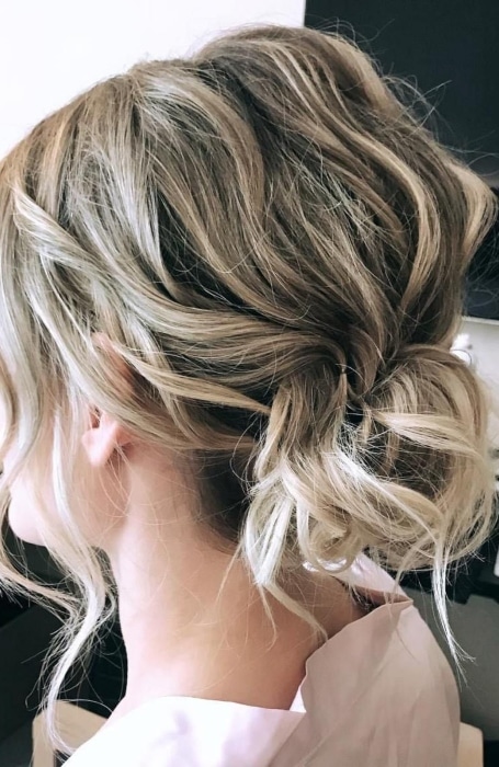 Short Hair Messy Updo