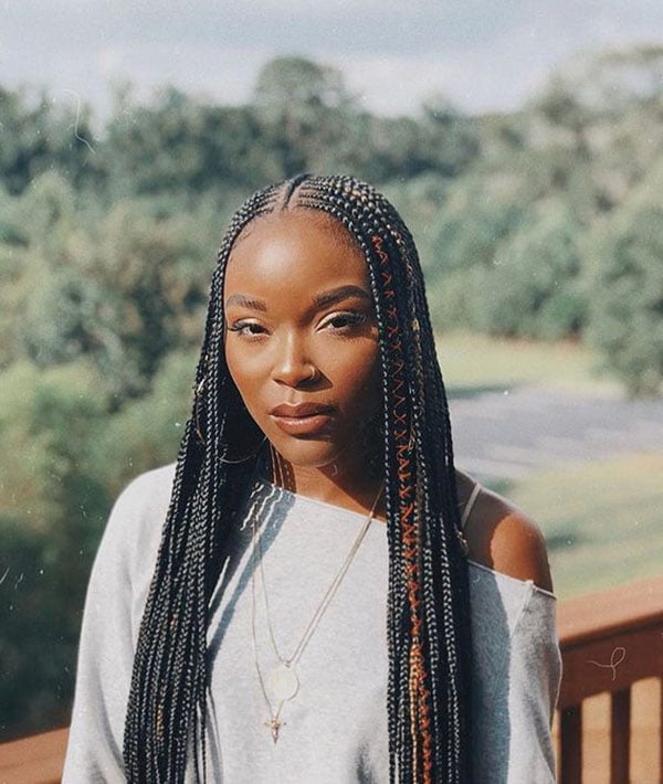 Small Fulani Braids