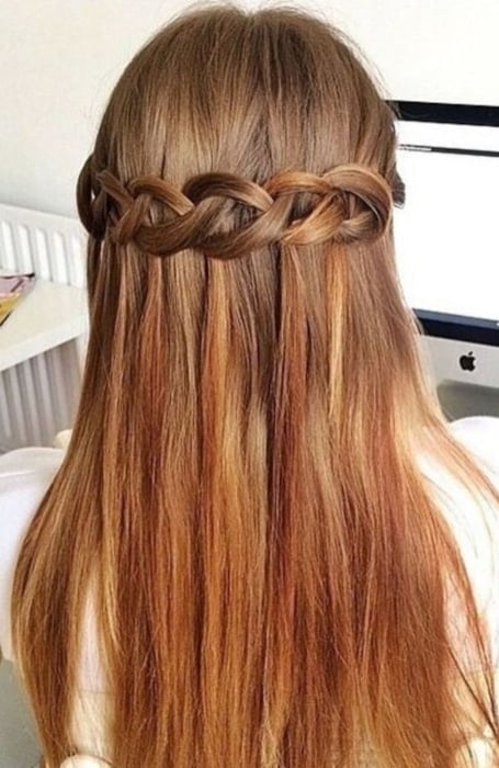 Straight Hair Updo