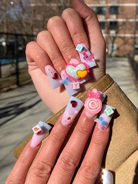 Sweet And Playful Duck Nails