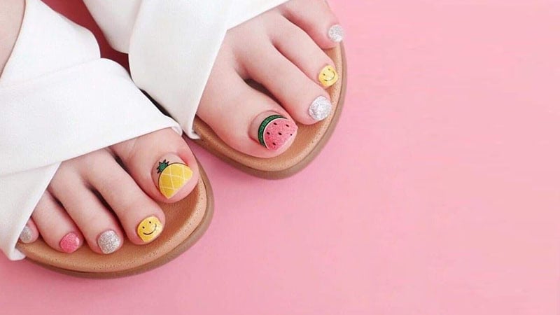 Easy Pedicure Nail Art!!! Three Cute Designs! - YouTube