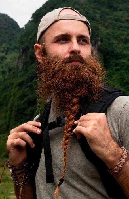 Viking Beard With Simple Plait