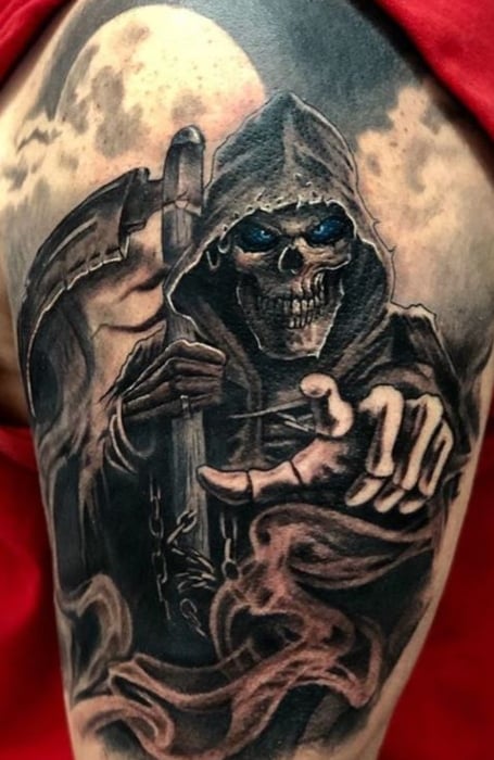 Wicked Grim Reaper Tattoos