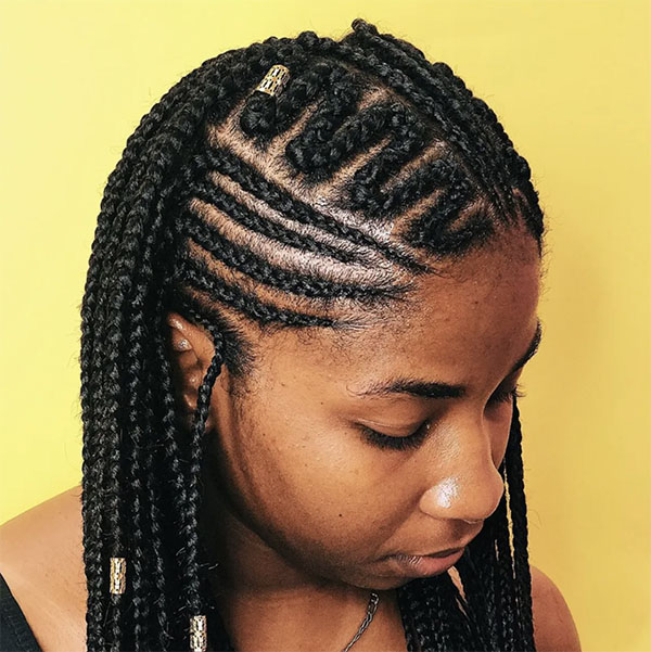 Zigzag Fulani Braids Copy