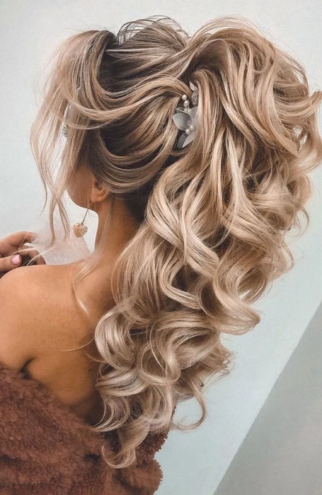 Long Curly Updo