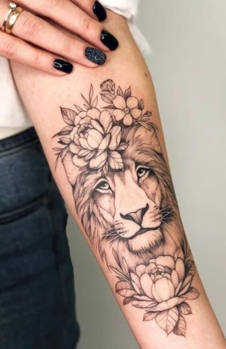 Lion Tattoos For Women