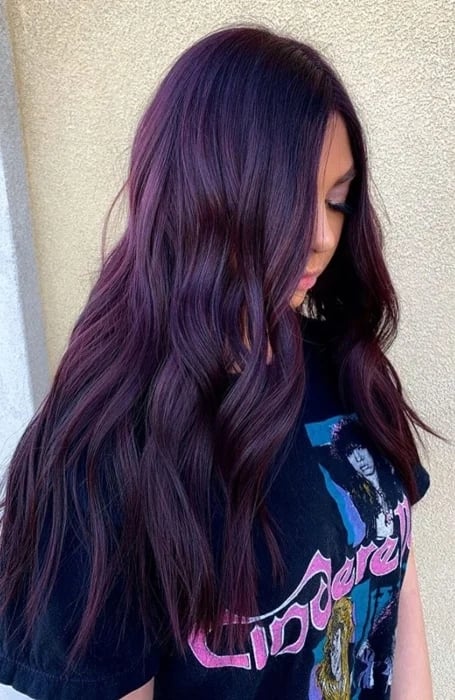 Black Purple Hair Color