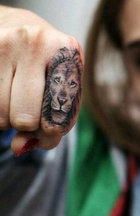 Cara Delevingne Lion Tattoo