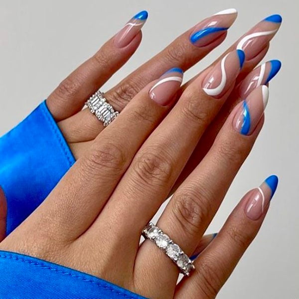 Cobalt Blue Trendy Nails