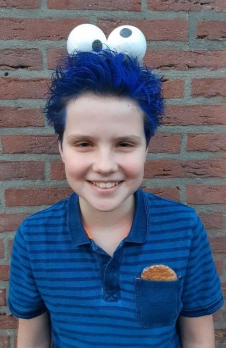 Cookie Monster Blue Hair