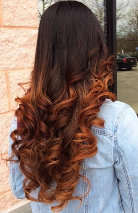Copper Ombre Hair 