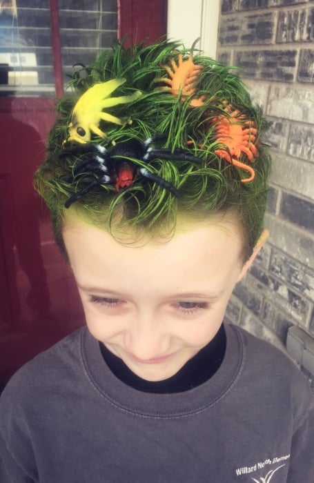 Creepy Crawly Green Hair