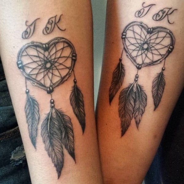 Dream Catcher Mother Daughter Tattoos