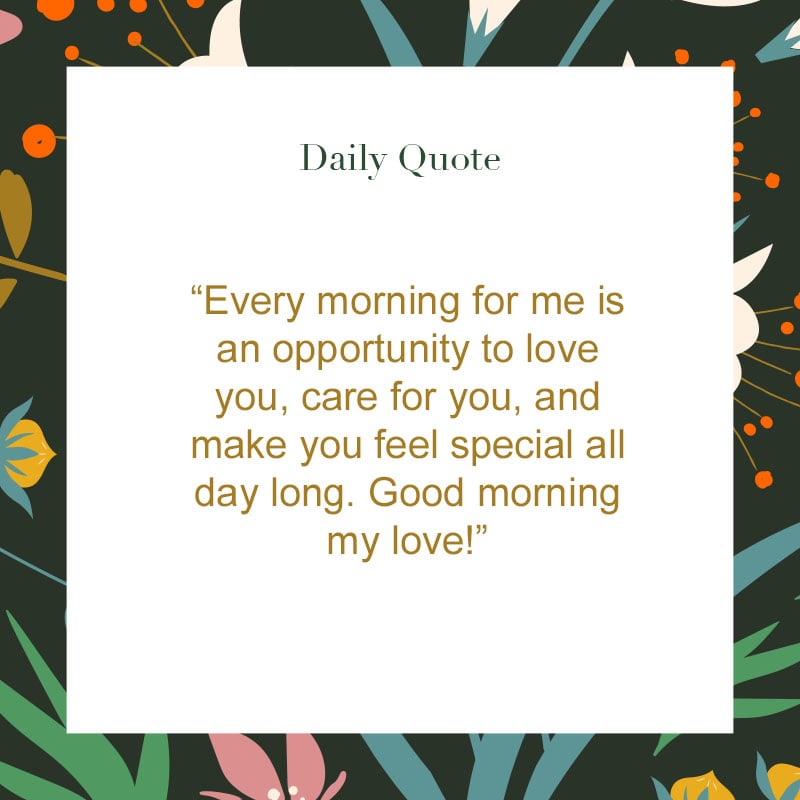 Good Morning With Love Quotes