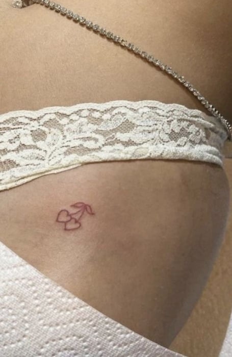 Heart Tattoo On Hip