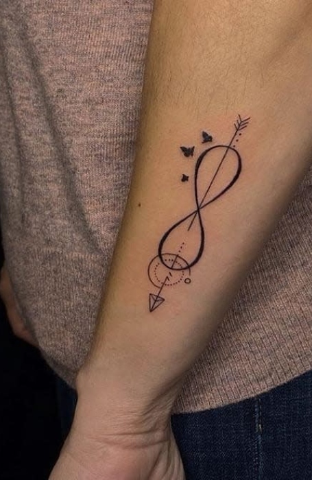 Infinity Arrow Tattoo (2)