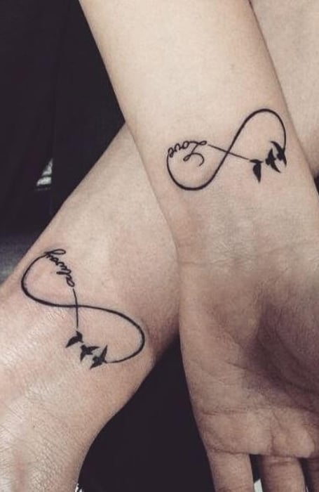 Infinity Bird Tattoo