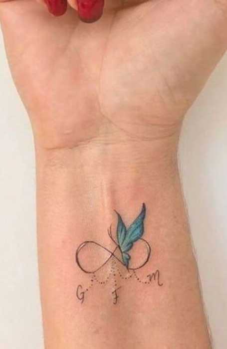 Infinity Butterfly Tattoo