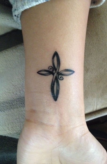 Infinity Cross Tattoo