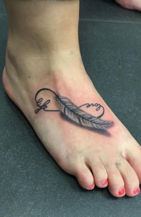 Infinity Foot Tattoo
