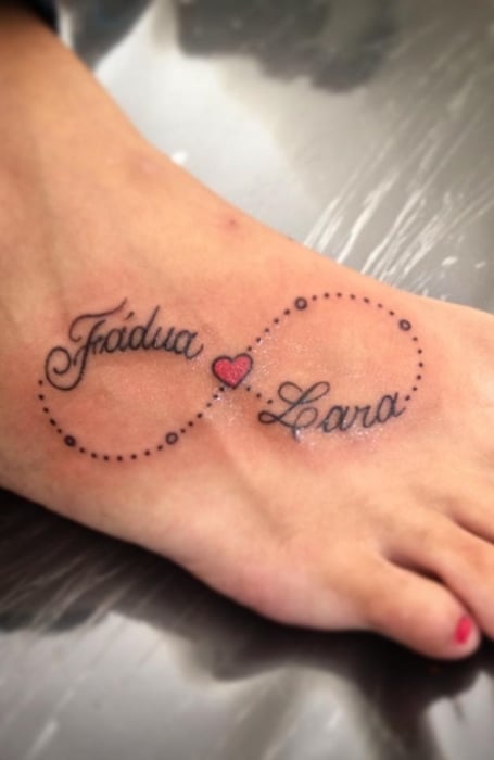 64 Cute infinity Tattoos For Foot  Tattoo Designs  TattoosBagcom