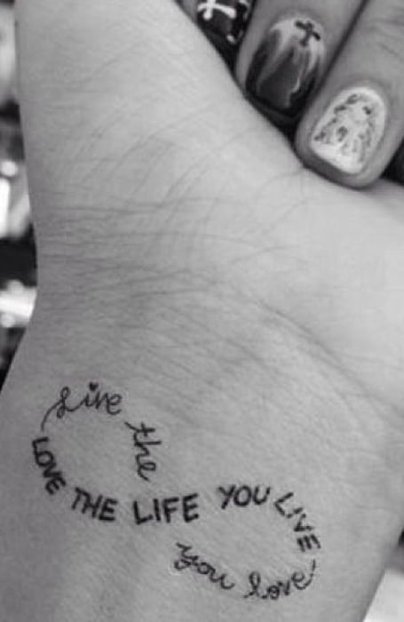 Infinity Quote Tattoo