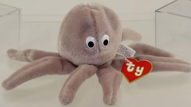 Inky Tan No Mouth Beanie Baby