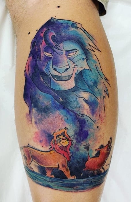 Bespoke Body Art  Lion King piece for Lindsay  lionkingtattoo