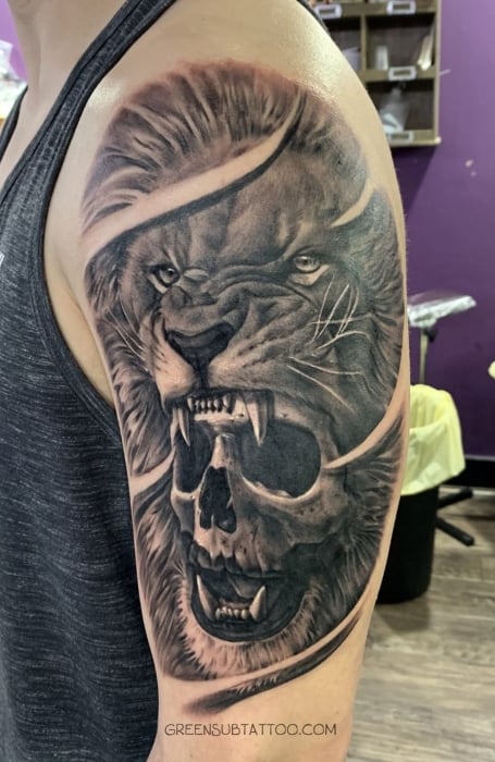 Lion Skull Tattoo
