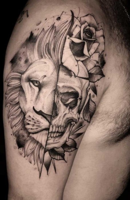 Lion Skull Tattoo1