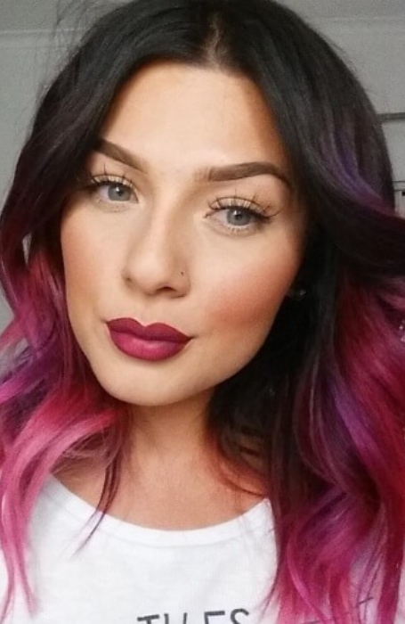 Magenta Ombre Hair